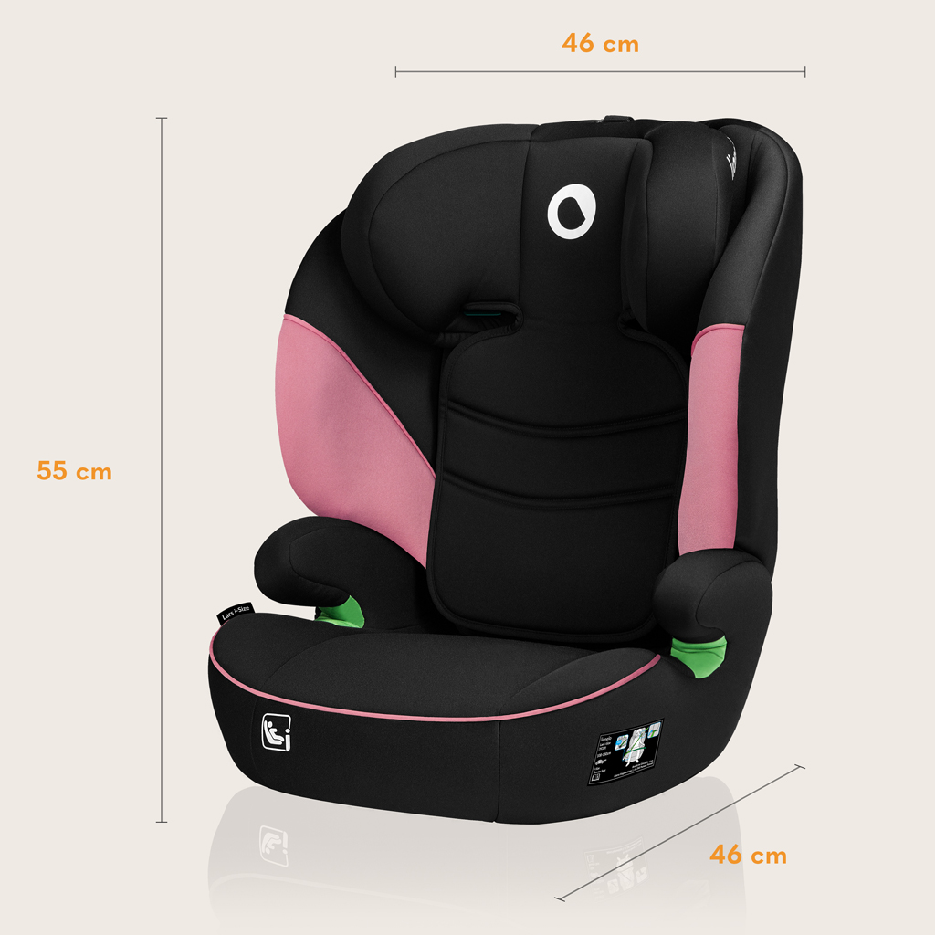 LIONELO Autosedačka Lars i-Size (100-150 cm) Pink Baby